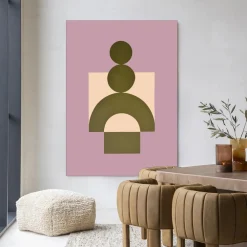 Urban Cotton Wandkleden|Wandkleed Forma 3 Lilac in maat en frame naar keuze