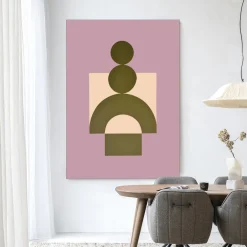 Urban Cotton Wandkleden|Wandkleed Forma 3 Lilac in maat en frame naar keuze