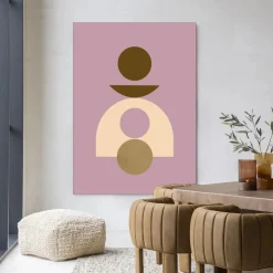 Urban Cotton Wandkleden|Wandkleed Forma 4 Lilac in maat en frame naar keuze