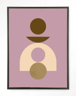 Urban Cotton Wandkleden|Wandkleed Forma 4 Lilac in maat en frame naar keuze