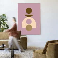 Urban Cotton Wandkleden|Wandkleed Forma 4 Lilac in maat en frame naar keuze