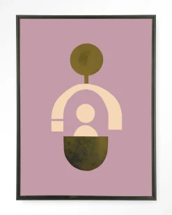 Urban Cotton Wandkleden|Wandkleed Forma 2 Lilac in maat en frame naar keuze