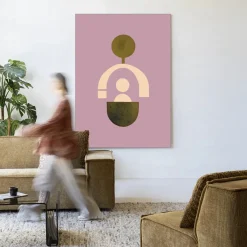 Urban Cotton Wandkleden|Wandkleed Forma 2 Lilac in maat en frame naar keuze