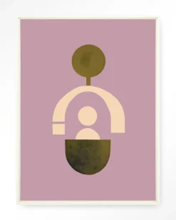 Urban Cotton Wandkleden|Wandkleed Forma 2 Lilac in maat en frame naar keuze