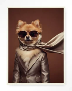 Urban Cotton Wandkleden|Wandkleed Foxy in maat en frame naar keuze