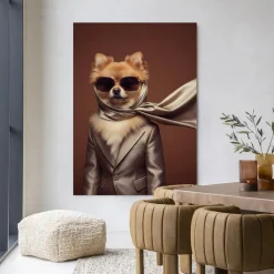 Urban Cotton Wandkleden|Wandkleed Foxy in maat en frame naar keuze