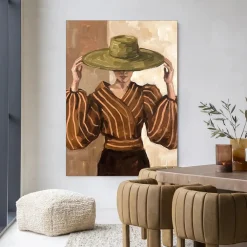 Urban Cotton Wandkleden|Wandkleed Francesca in maat en frame naar keuze