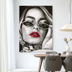 Urban Cotton Wandkleden|Wandkleed Fresh Red in maat en frame naar keuze