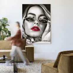 Urban Cotton Wandkleden|Wandkleed Fresh Red in maat en frame naar keuze