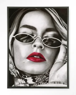 Urban Cotton Wandkleden|Wandkleed Fresh Red in maat en frame naar keuze