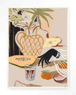 Urban Cotton Wandkleden|Wandkleed Fruitful Spread in maat en frame naar keuze