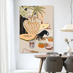 Urban Cotton Wandkleden|Wandkleed Fruitful Spread in maat en frame naar keuze