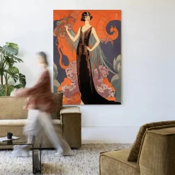 Urban Cotton Wandkleden|Wandkleed Gatsby Lady in maat en frame naar keuze