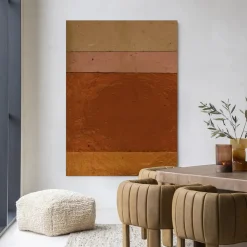 Urban Cotton Wandkleden|Wandkleed Geen Bruin Roze Achtig in maat en frame naar keuze