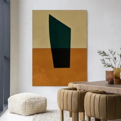 Urban Cotton Wandkleden|Wandkleed Geen Groen in maat en frame naar keuze