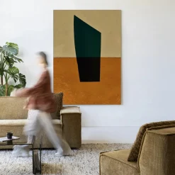 Urban Cotton Wandkleden|Wandkleed Geen Groen in maat en frame naar keuze