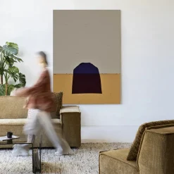 Urban Cotton Wandkleden|Wandkleed Geen Paars in maat en frame naar keuze