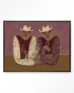 Urban Cotton Wandkleden|Wandkleed Good Ranch Talk in maat en frame naar keuze