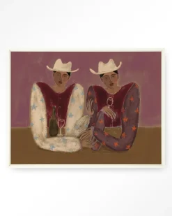 Urban Cotton Wandkleden|Wandkleed Good Ranch Talk in maat en frame naar keuze