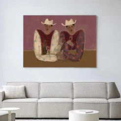 Urban Cotton Wandkleden|Wandkleed Good Ranch Talk in maat en frame naar keuze