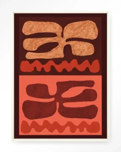 Urban Cotton Wandkleden|Wandkleed Groovy Neutral in maat en frame naar keuze