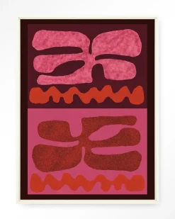 Urban Cotton Wandkleden|Wandkleed Groovy Pink in maat en frame naar keuze