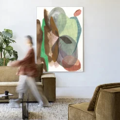 Urban Cotton Wandkleden|Wandkleed Grounding in maat en frame naar keuze