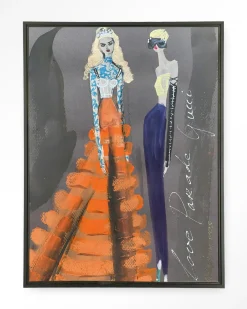 Urban Cotton Wandkleden|Wandkleed Gucci in maat en frame naar keuze