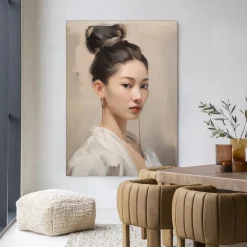 Urban Cotton Wandkleden|Wandkleed Haruto in maat en frame naar keuze