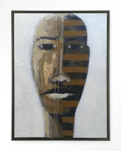 Urban Cotton Wandkleden|Wandkleed Head 1 in maat en frame naar keuze