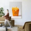 Urban Cotton Wandkleden|Wandkleed Hermes Fries in maat en frame naar keuze
