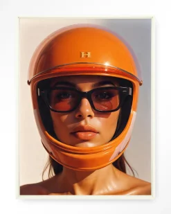 Urban Cotton Wandkleden|Wandkleed Hermes Helmet in maat en frame naar keuze