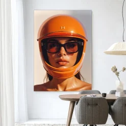 Urban Cotton Wandkleden|Wandkleed Hermes Helmet in maat en frame naar keuze