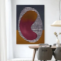 Urban Cotton Wandkleden|Wandkleed Horizontal Oval in maat en frame naar keuze