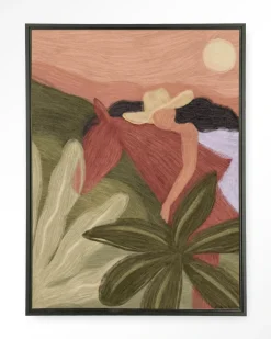 Urban Cotton Wandkleden|Wandkleed Horse Sunset in maat en frame naar keuze