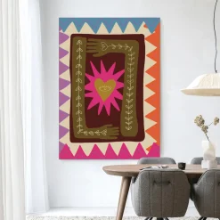 Urban Cotton Wandkleden|Wandkleed Hug in maat en frame naar keuze