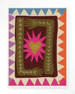 Urban Cotton Wandkleden|Wandkleed Hug in maat en frame naar keuze