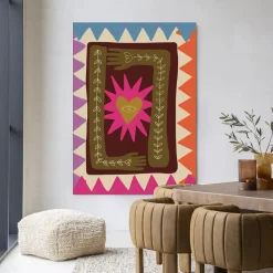 Urban Cotton Wandkleden|Wandkleed Hug in maat en frame naar keuze