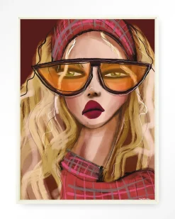 Urban Cotton Wandkleden|Wandkleed Im A 90s Girl in maat en frame naar keuze