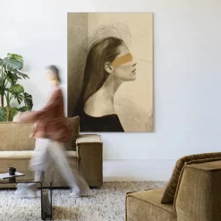 Urban Cotton Wandkleden|Wandkleed In Her Mind in maat en frame naar keuze