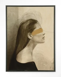 Urban Cotton Wandkleden|Wandkleed In Her Mind in maat en frame naar keuze