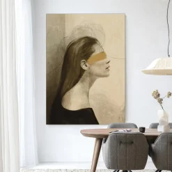 Urban Cotton Wandkleden|Wandkleed In Her Mind in maat en frame naar keuze