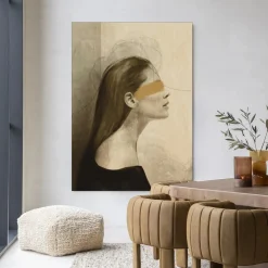 Urban Cotton Wandkleden|Wandkleed In Her Mind in maat en frame naar keuze