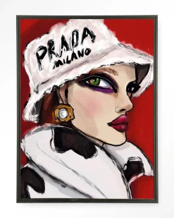 Urban Cotton Wandkleden|Wandkleed Julie in maat en frame naar keuze