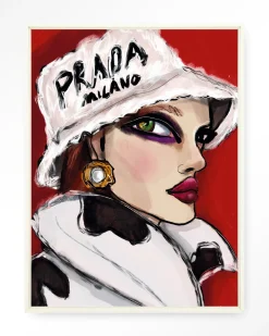 Urban Cotton Wandkleden|Wandkleed Julie in maat en frame naar keuze