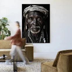 Urban Cotton Wandkleden|Wandkleed Kabila in maat en frame naar keuze