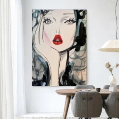 Urban Cotton Wandkleden|Wandkleed Kate Moss Forever in maat en frame naar keuze