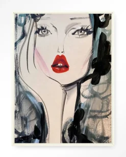 Urban Cotton Wandkleden|Wandkleed Kate Moss Forever in maat en frame naar keuze