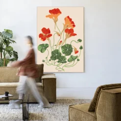 Urban Cotton Wandkleden|Wandkleed La Cherry in maat en frame naar keuze