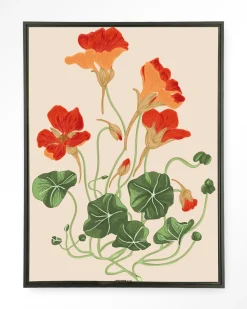 Urban Cotton Wandkleden|Wandkleed La Cherry in maat en frame naar keuze